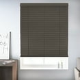 thumbnail image 1 of Chicology Cordless Faux Wood Blinds, Brown Textured (2.5" Slat), 41.75"W X 72"H, 1 of 8