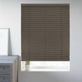 thumbnail image 1 of Chicology Cordless Faux Wood Blinds, Umber Textured (2" Slat), 43.75"W X 72"H, 1 of 8