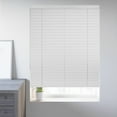 thumbnail image 1 of Chicology Cordless Faux Wood Blinds, White Textured (2" Slat), 59.25"W X 72"H, 1 of 8
