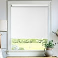thumbnail image 1 of Chicology Roller Shades | Cordless Room Darkening and Light Filtering Window Blinds |23"W X 72"H| Privacy Shades for Bedroom & Living Room | Easy Install | Chalk White, 1 of 8