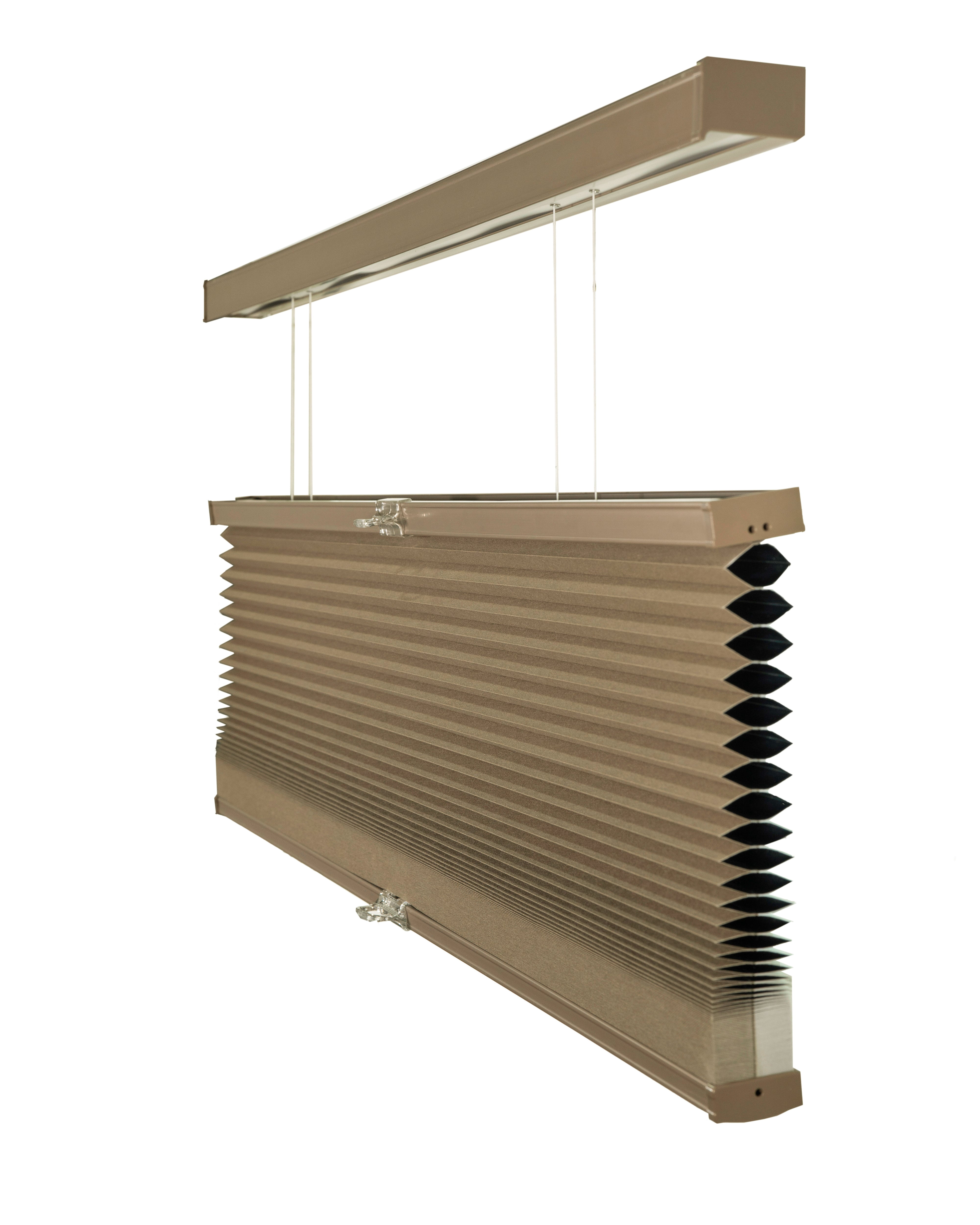 Chicology Cordless Top Down Bottom Up Blackout Cellular Shade Barnwood 64 in. W x 48 in. L