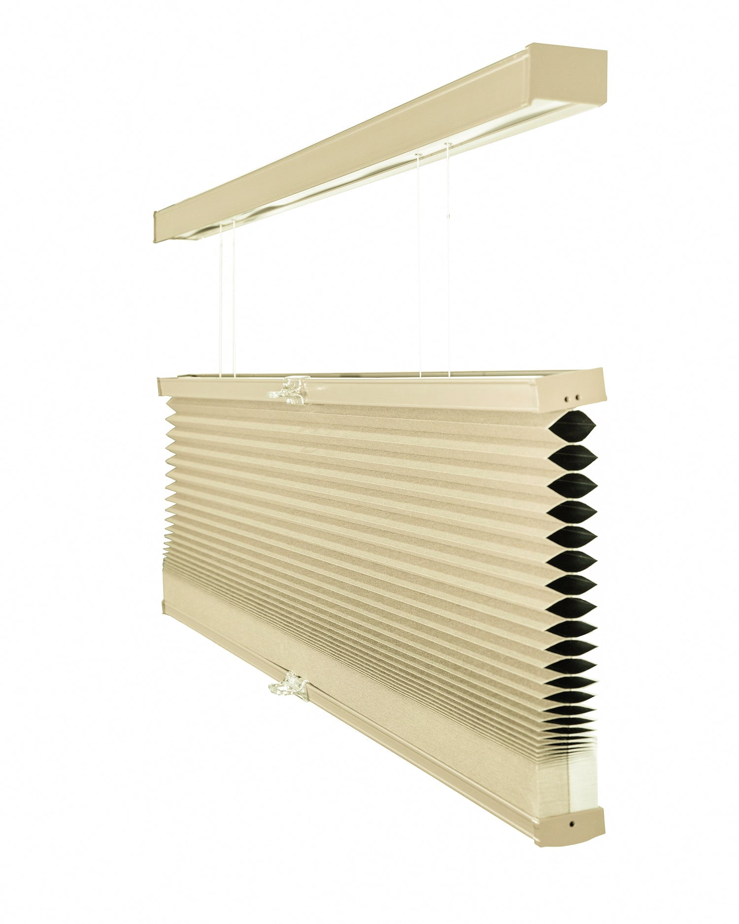 Chicology Cordless Top Down Bottom Up Blackout Cellular Shade Ecru 69.25 in. W x 72 in. L