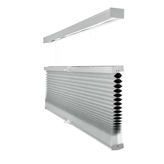 Chicology Cordless Top Down Bottom Up Blackout Cellular Shade Light Grey 57.5 in. W x 48 in. L