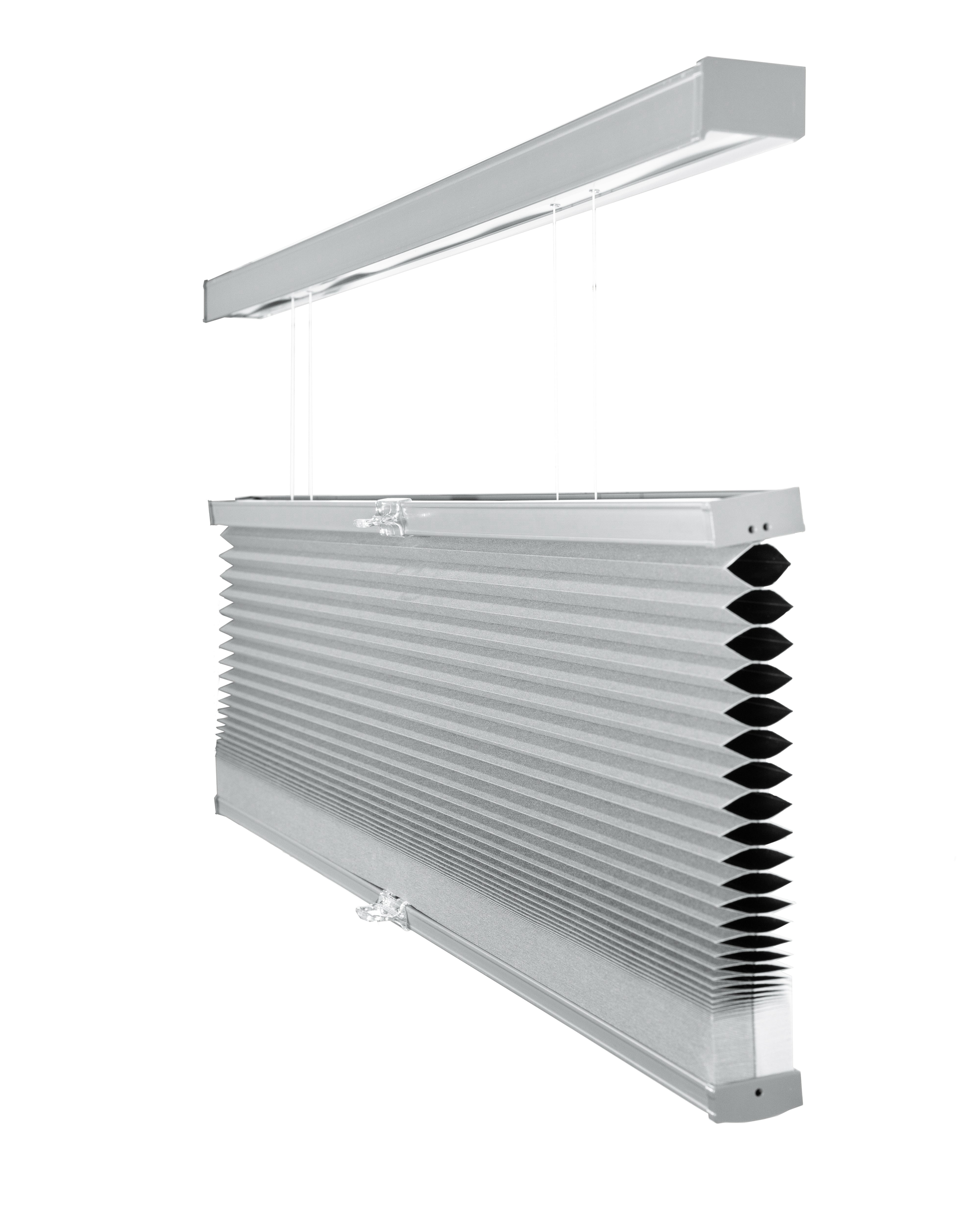 Chicology Cordless Top Down Bottom Up Blackout Cellular Shade Light Grey 63 in. W x 48 in. L