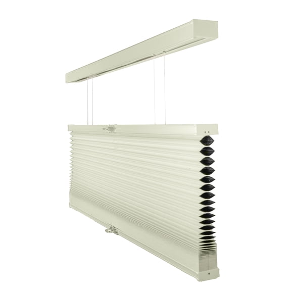 Chicology Cordless Top Down Bottom Up Blackout Cellular Shade Neutral White 28.75 in. W x 48 in. L