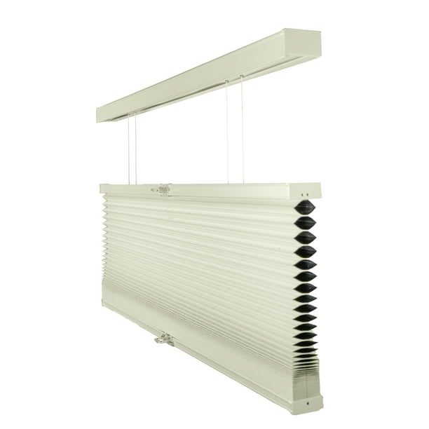 Chicology Cordless Top Down Bottom Up Blackout Cellular Shade Neutral White 61 in. W x 72 in. L