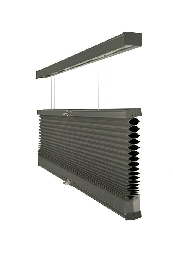 Cordless Top Down Bottom Up Blackout Cellular Shade Tarpaulin Grey 25.5 in. W x 72 in. L