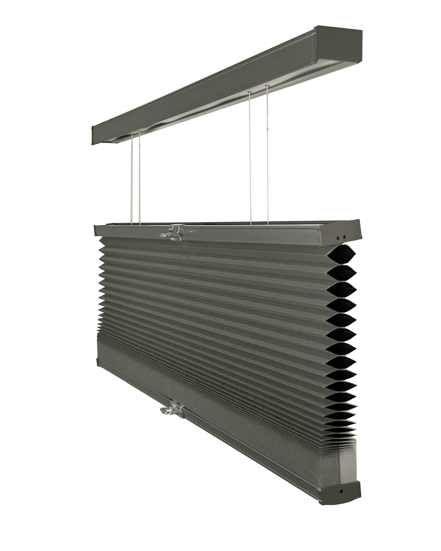 Chicology Cordless Top Down Bottom Up Blackout Cellular Shade Tarpaulin Grey 47 in. W x 72 in. L