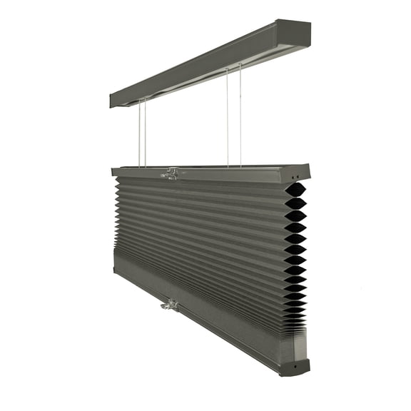 Chicology Cordless Top Down Bottom Up Blackout Cellular Shade Tarpaulin Grey 53.75 in. W x 72 in. L