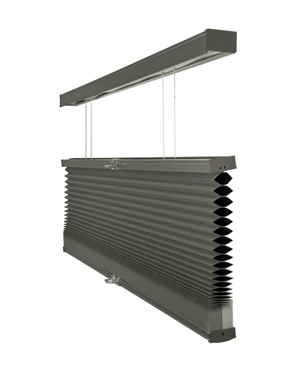 Cordless Top Down Bottom Up Blackout Cellular Shade Tarpaulin Grey 62.25 in. W x 72 in. L