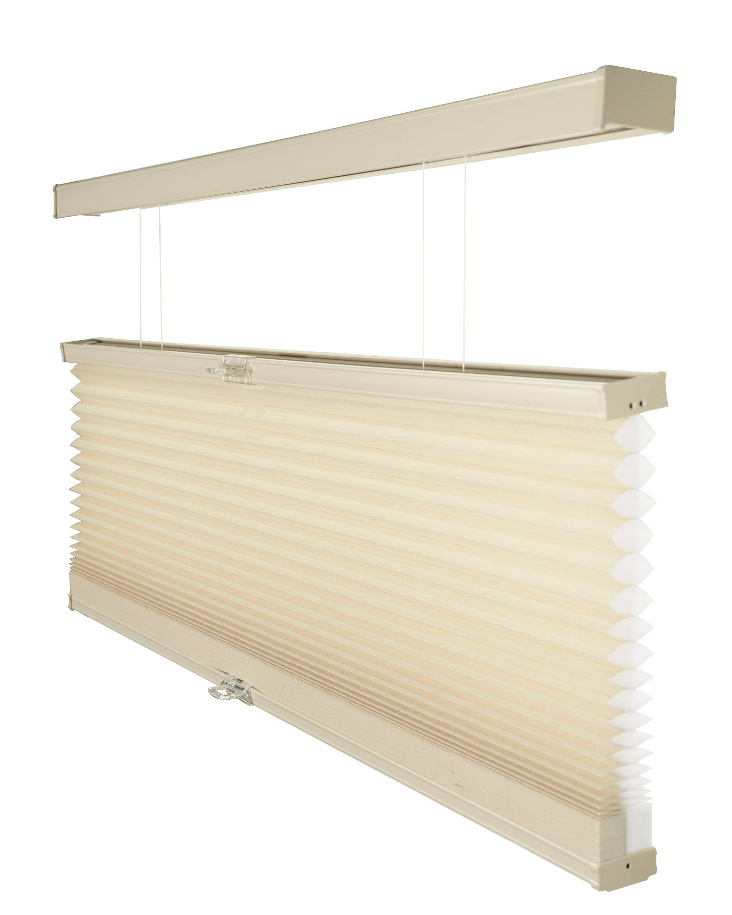 Chicology Cordless Top Down Bottom Up Light Filtering Cellular Shade Ecru 54.75"W x 72"H
