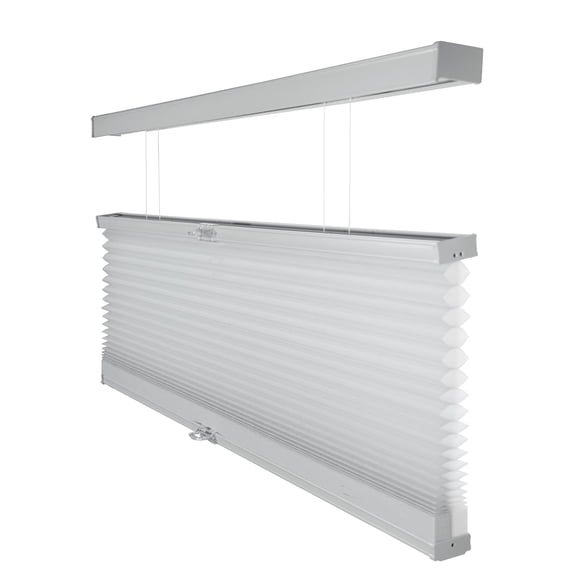 Chicology Cordless Top Down Bottom Up Light Filtering Cellular Shade Light Grey 26"W x 48"H