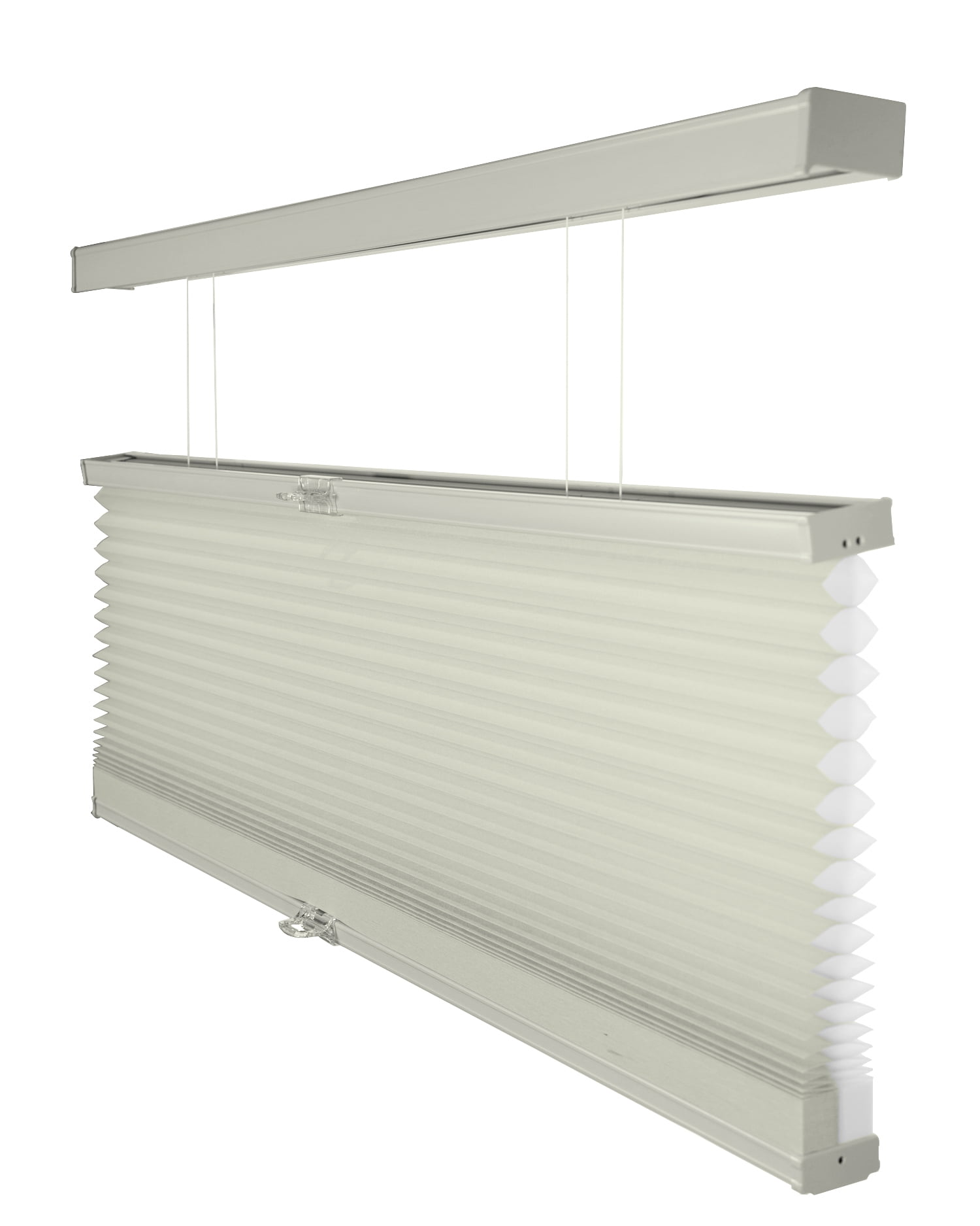 Chicology Cordless Top Down Bottom Up Light Filtering Cellular Shade Pebble Grey 64.75"W x 72"H