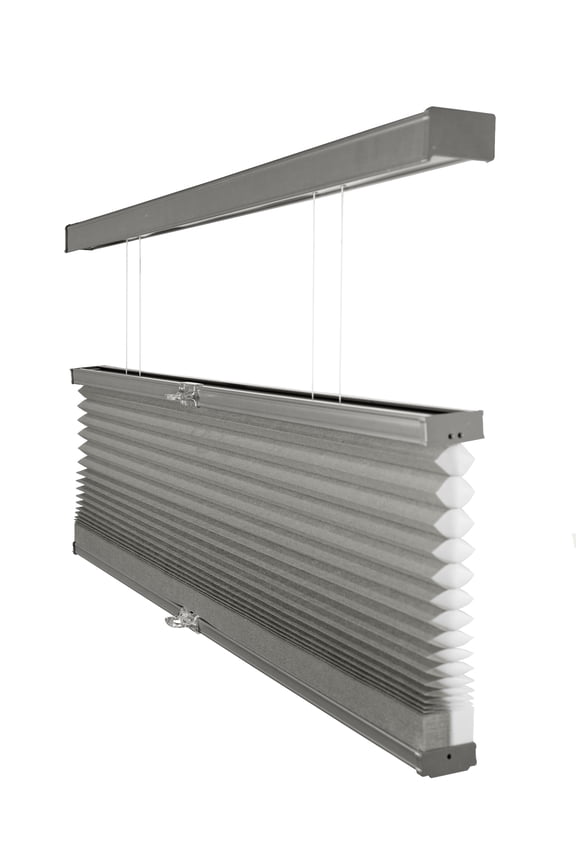 Cordless Top Down Bottom Up Light Filtering Cellular Shade Tarpaulin Grey 23.75"W x 72"H