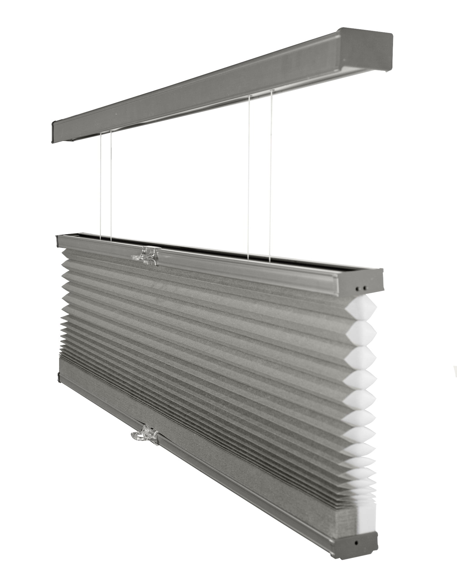 Chicology Cordless Top Down Bottom Up Light Filtering Cellular Shade Tarpaulin Grey 62.25"W x 72"H