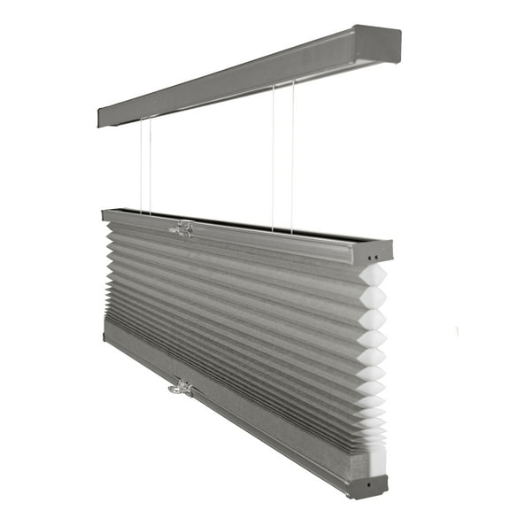 Chicology Cordless Top Down Bottom Up Light Filtering Cellular Shade Tarpaulin Grey 66"W x 72"H