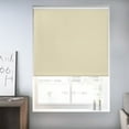 thumbnail image 1 of Chicology Cream Textured Cordless Blackout Privacy Vinyl Roller Shade 70.25 in. W x 64 in. H, 1 of 9