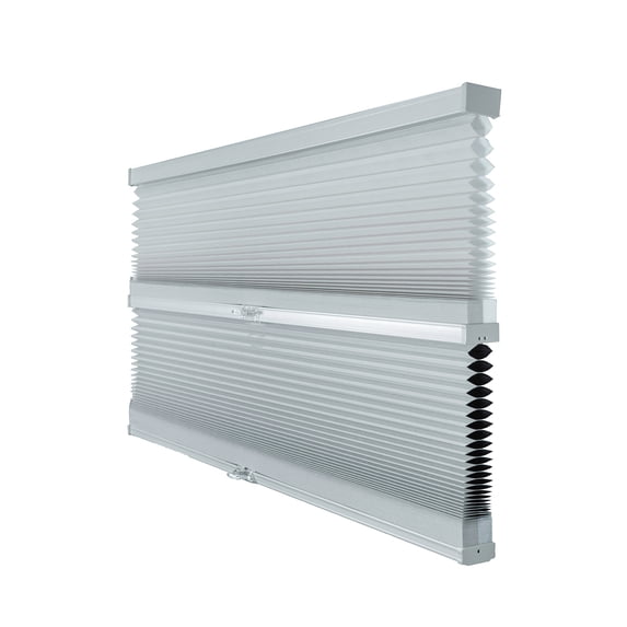 Chicology Day and Night Cordless Cellular Shade, Light Grey - 30"W x 48"H