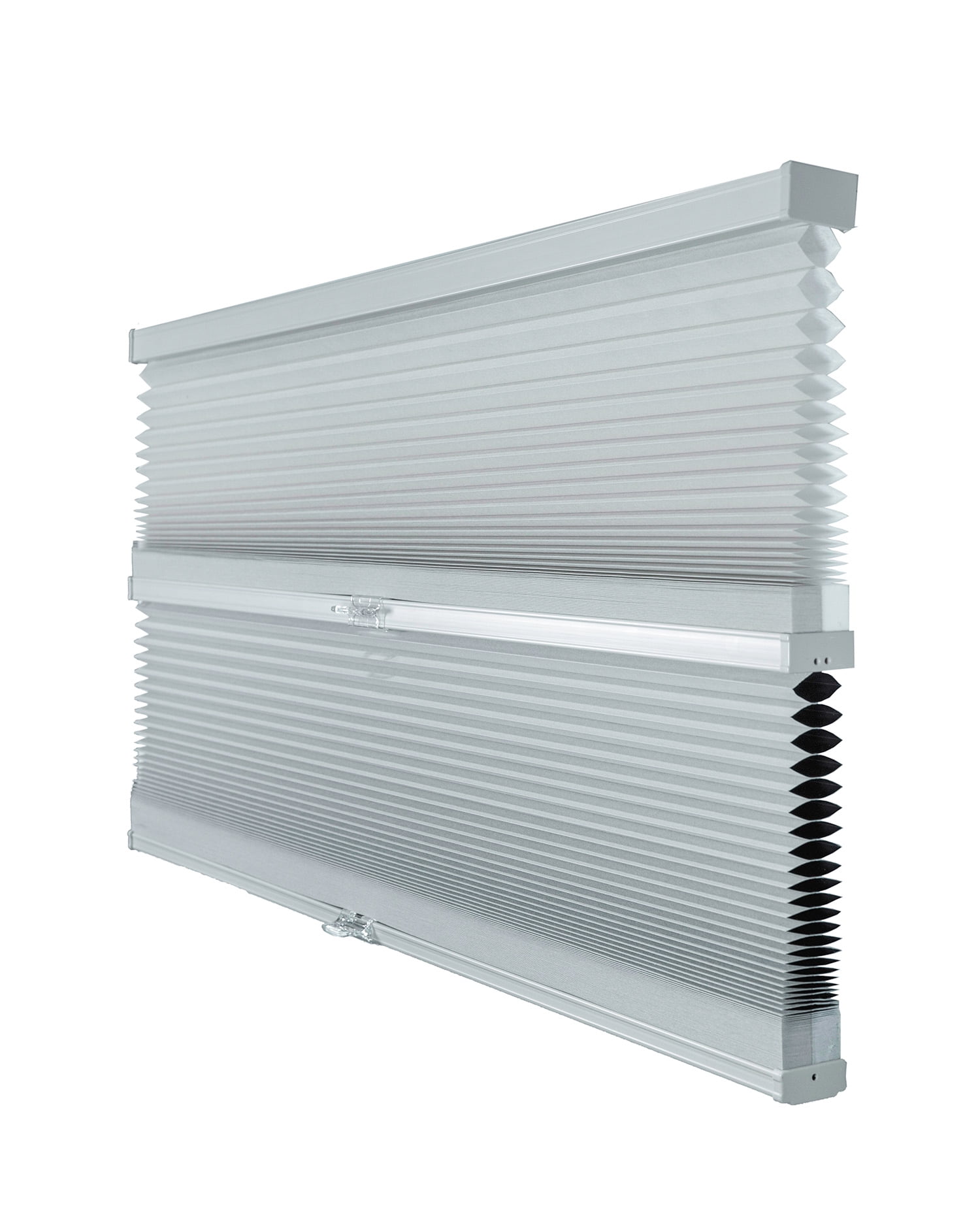 Chicology Day and Night Cordless Cellular Shade, Light Grey - 42"W x 48"H
