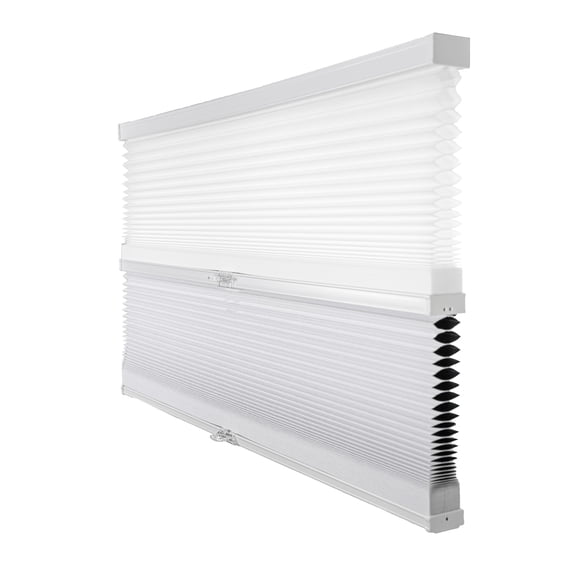 Chicology Day and Night Cordless Cellular Shade, Simply White - 32.5"W X 48"H