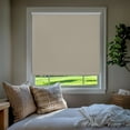 thumbnail image 1 of Chicology Textured Blackout Roller Shades | Cordless Light Filtering Window Blinds |58.5"W X 64"H| Decorative Privacy Shades for Home, Bedroom, Living Room, Kitchen | Easy Install | Sand, 1 of 8