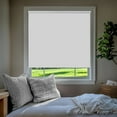 thumbnail image 1 of Chicology Blackout Roller Shades| Cordless Room Darkening Window Blinds |34"W X 64"H| Privacy Shades for Bedroom & Living Room | UV Protection | White, 1 of 8
