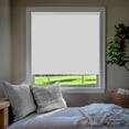 thumbnail image 1 of Chicology Blackout Roller Shades| Cordless Room Darkening Window Blinds |57.75"W X 64"H| Privacy Shades for Bedroom & Living Room | UV Protection | White, 1 of 8