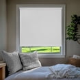 thumbnail image 1 of Chicology Textured Blackout Roller Shades | Cordless Light Filtering Window Blinds |40.25"W X 64"H| Decorative Privacy Shades for Home, Bedroom, Living Room, Kitchen | Easy Install | White, 1 of 8