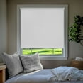thumbnail image 1 of Chicology Textured Blackout Roller Shades | Cordless Light Filtering Window Blinds |57"W X 64"H| Decorative Privacy Shades for Home, Bedroom, Living Room, Kitchen | Easy Install | White, 1 of 8