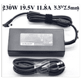 thumbnail image 1 of 230W 19.5V 11.8A Charger for EVOO EG-LP6 Gaming Laptop 17.3" 5.5*2.5mm Power Supply AC Adapter, 1 of 4