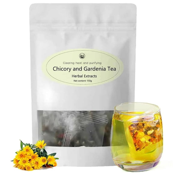 Chicory And Gardenia Tea Bags, Kidney and Liver Tea, chicory root Chinese tea With Tuckaho, Gardenia, Chicory, Cassia Seed, Mulberry Leaf, Dandelion, Burdock root, Barley