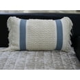 thumbnail image 1 of Decorative Striped Pillow with Loop Texture and Fringes 14"x24", 1 of 3
