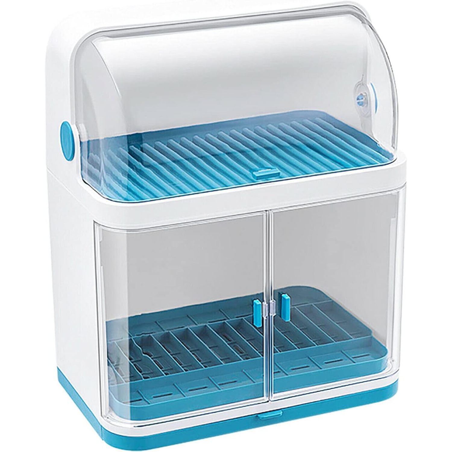 Chictail 2 Tier Plastic Drying Rack for Kitchen Counter Cutlery