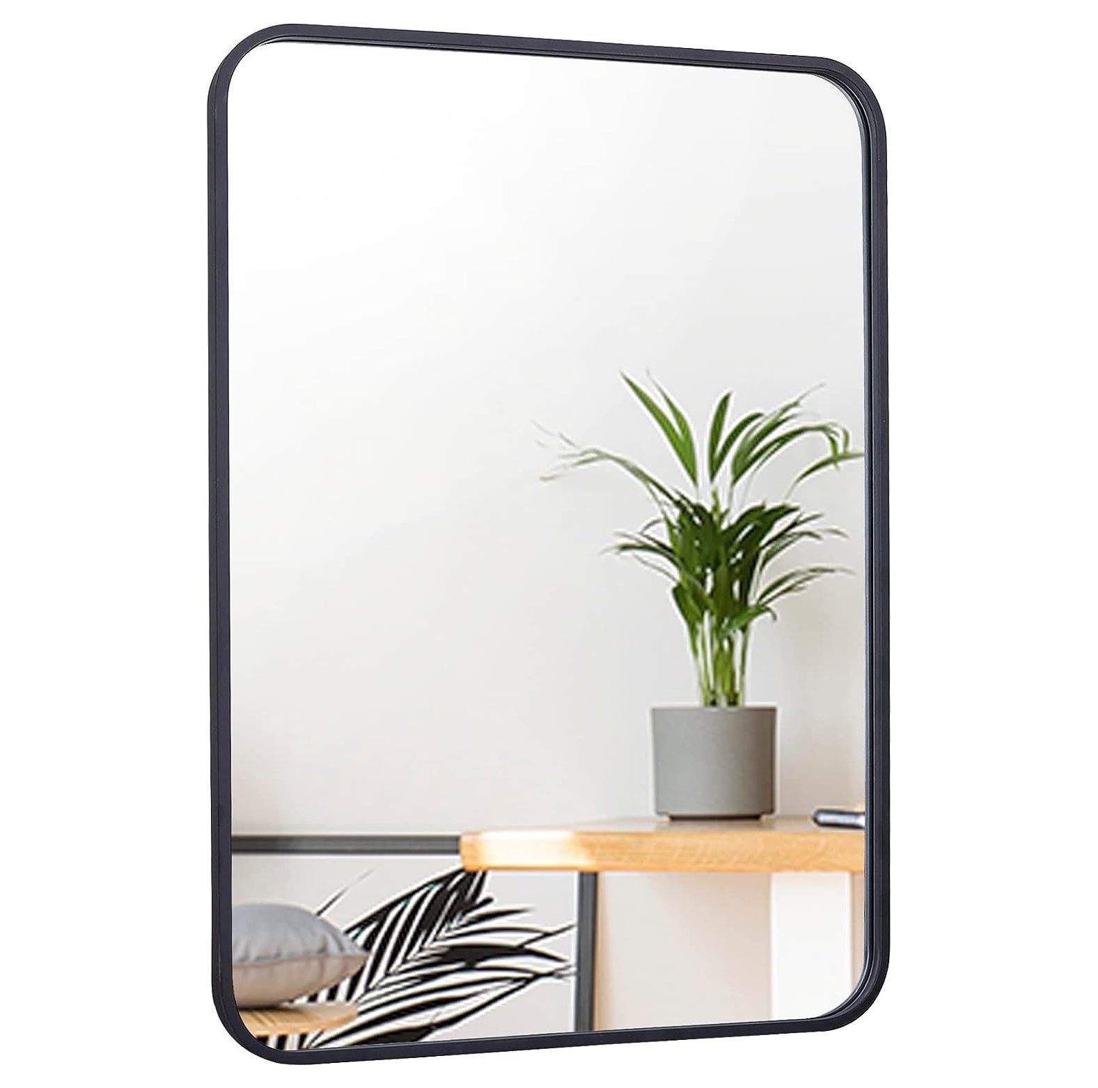 Chictail 22 x 30 Inch Black Mirror Wall Mirror,Rectangular Metal Frame