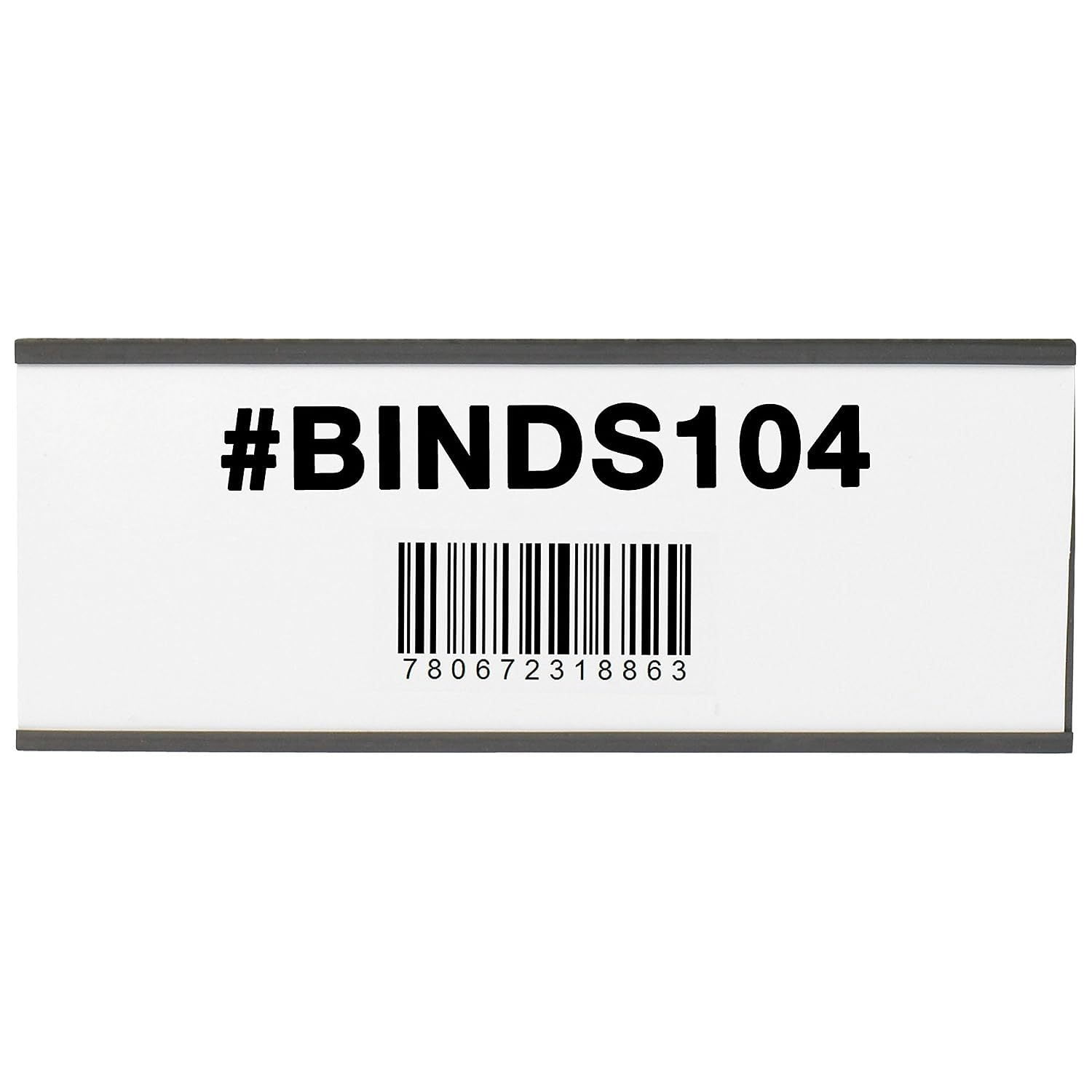 Chictail 3 x 8 Inch CChannel Label Holder with Paper Inserts, for Labeling Metal