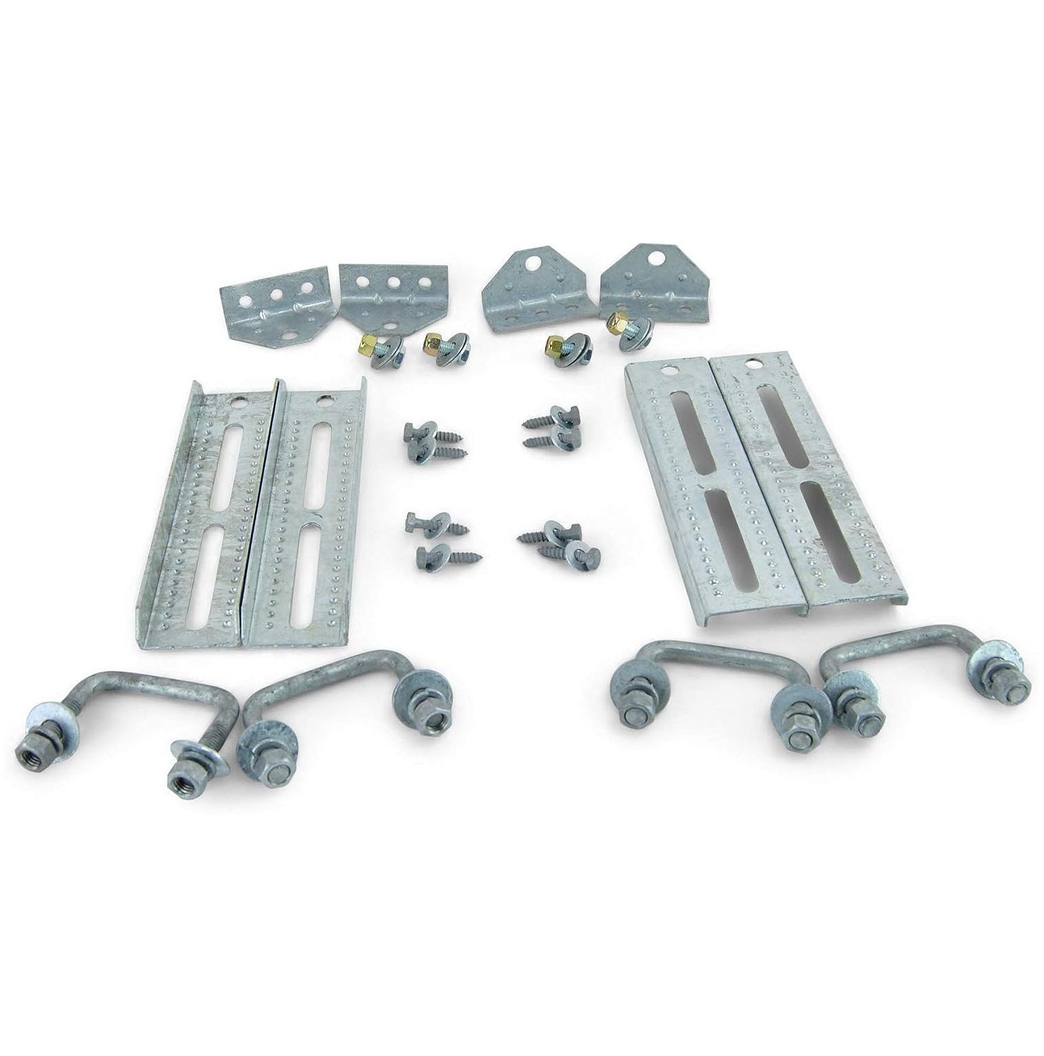 Chictail (4) 10" Galvanized Swivel Top Bunk Bracket Kit with Hardware