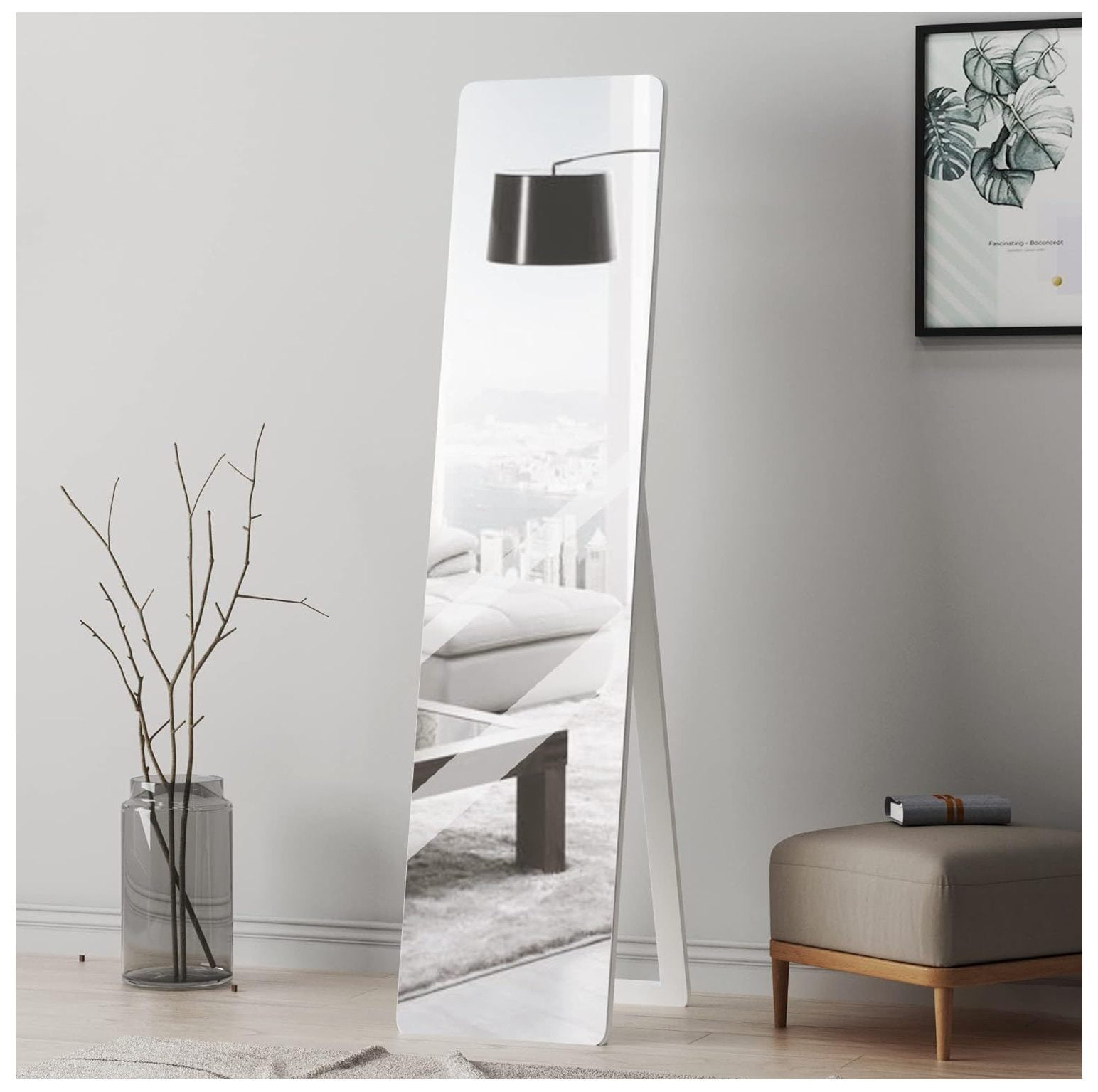 Chictail 63’’x15’’ Full Length Body Mirror, Full Body Mirror Wall