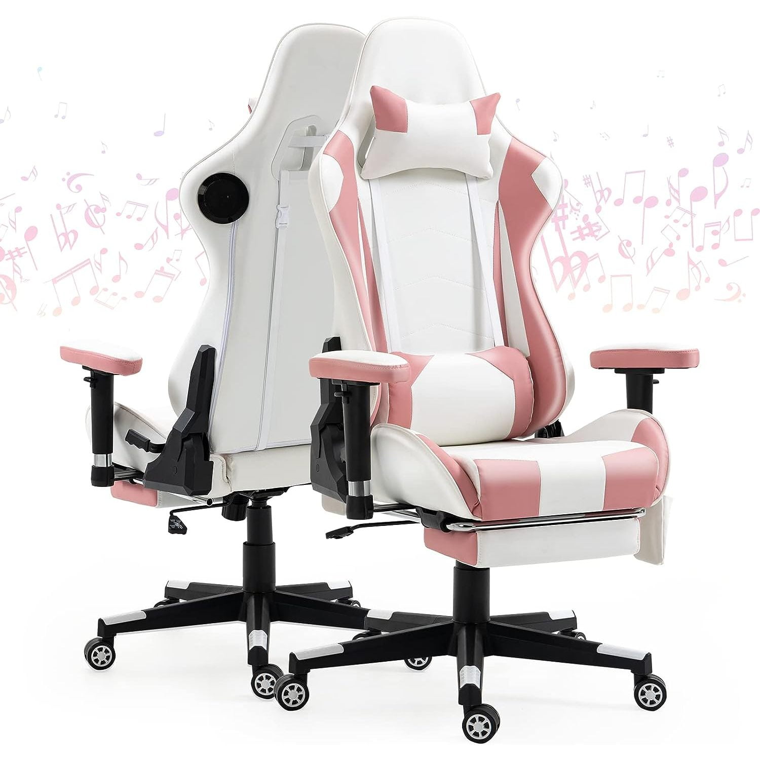Chictail Gaming Chair with Speakers, Music Video Game Chair with