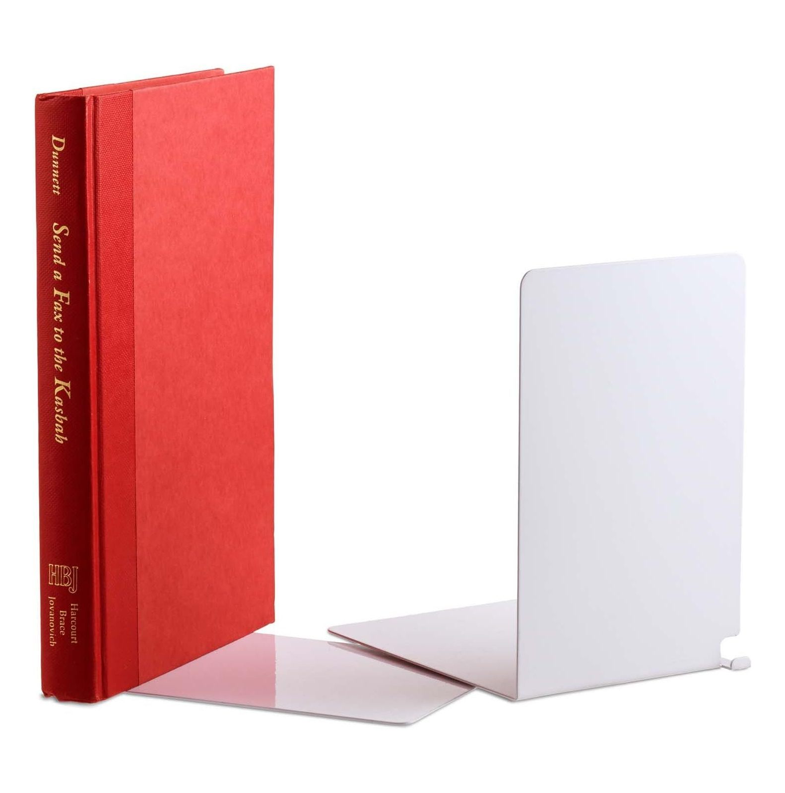 Chictail Hidden Bookend, EpoxyCoated Steel Invisible Bookends, 1 Set