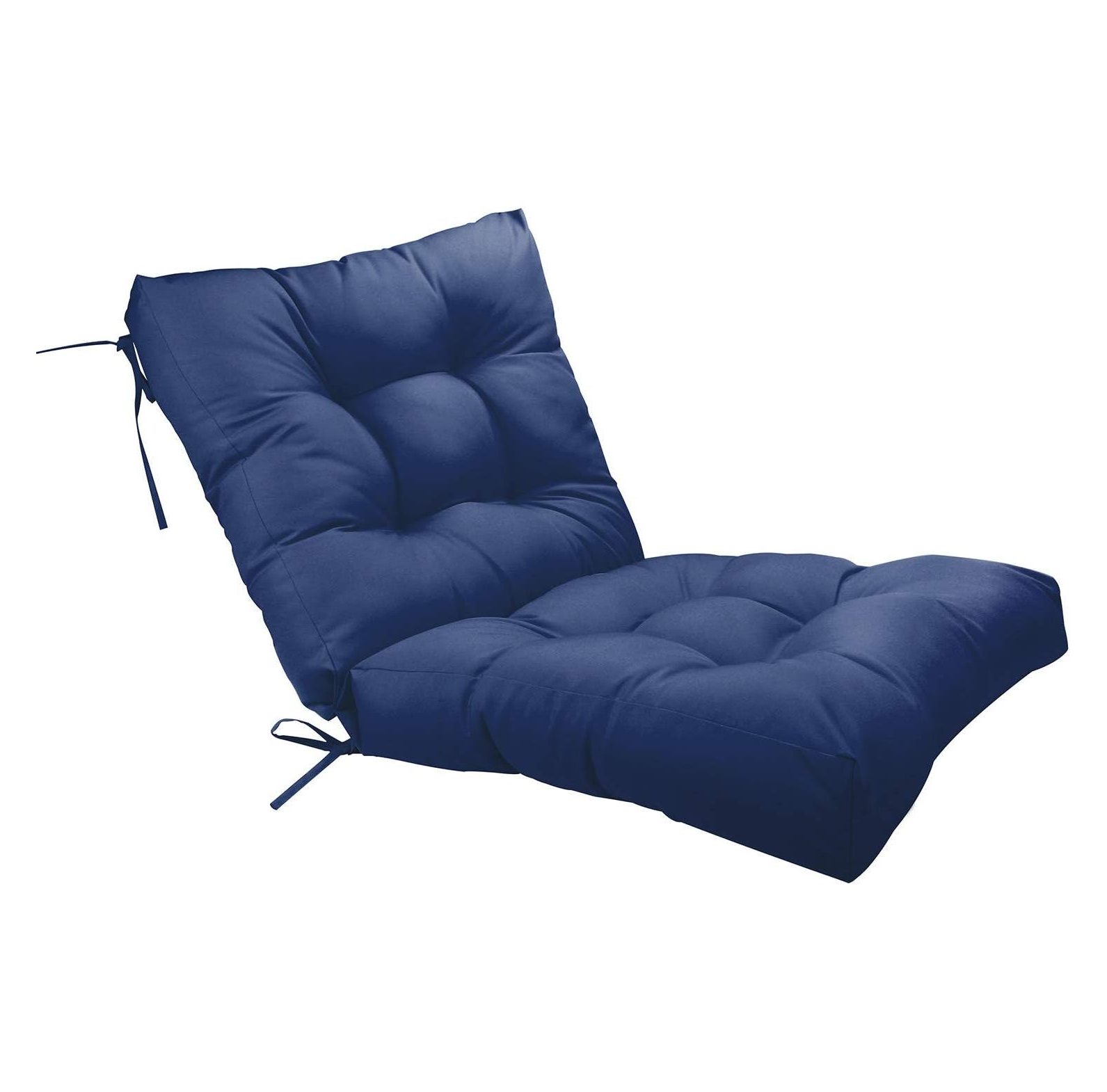 Chictail Outdoor Seat Back Chair Cushion, 20" x 20" Indoor Tufted