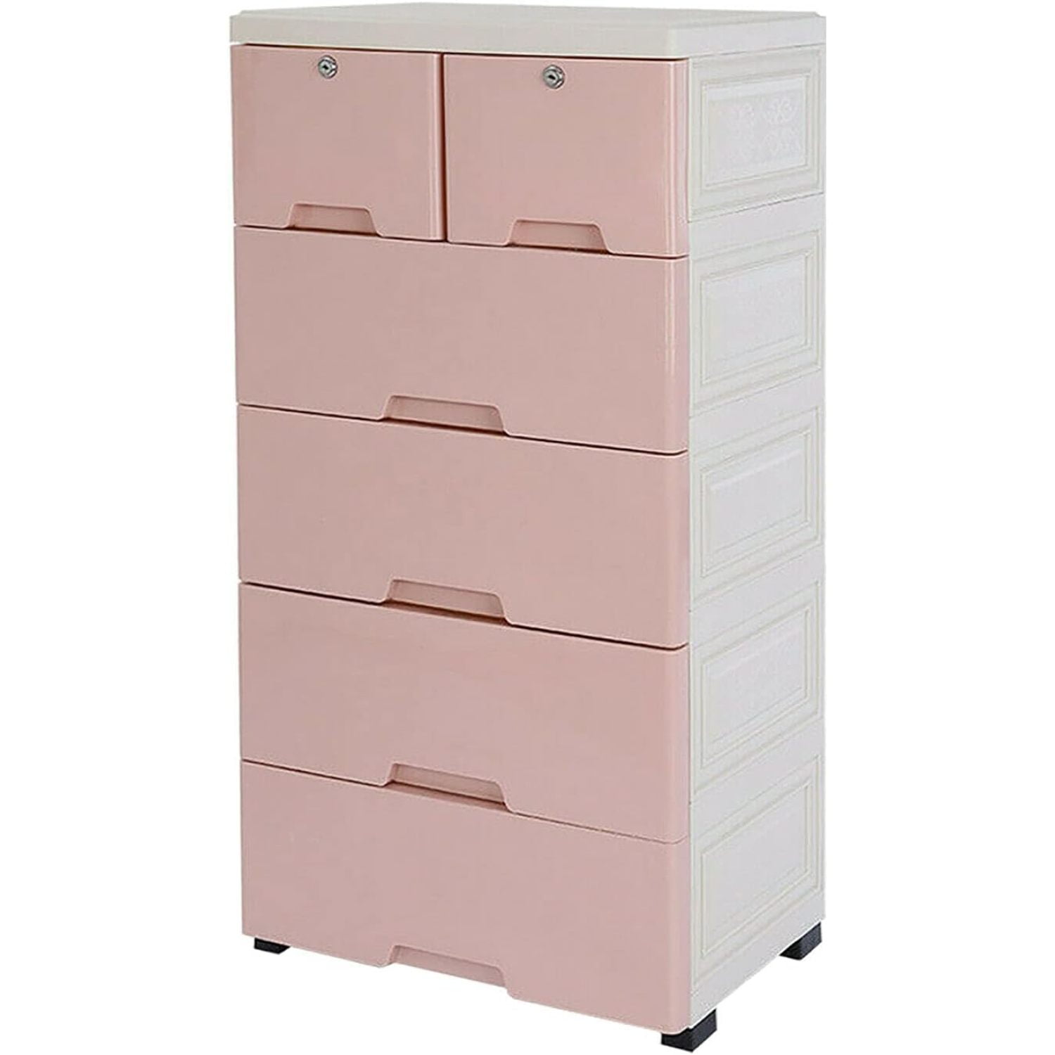 Chictail Plastic Dressers with 6 Drawers, Plastic Drawers Organizer