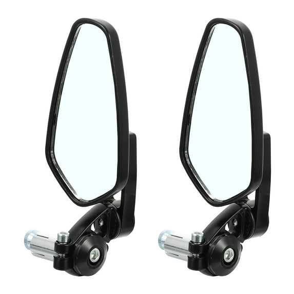 Chidian 1 Pair Universal Aluminum Alloy Motorcycle Bike Bar End Rear Side View Mirrors