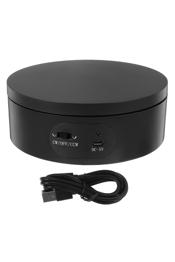 1 Set Auto Electronic Jewelry Display Stand Rotatable Jewelry Showing Holder