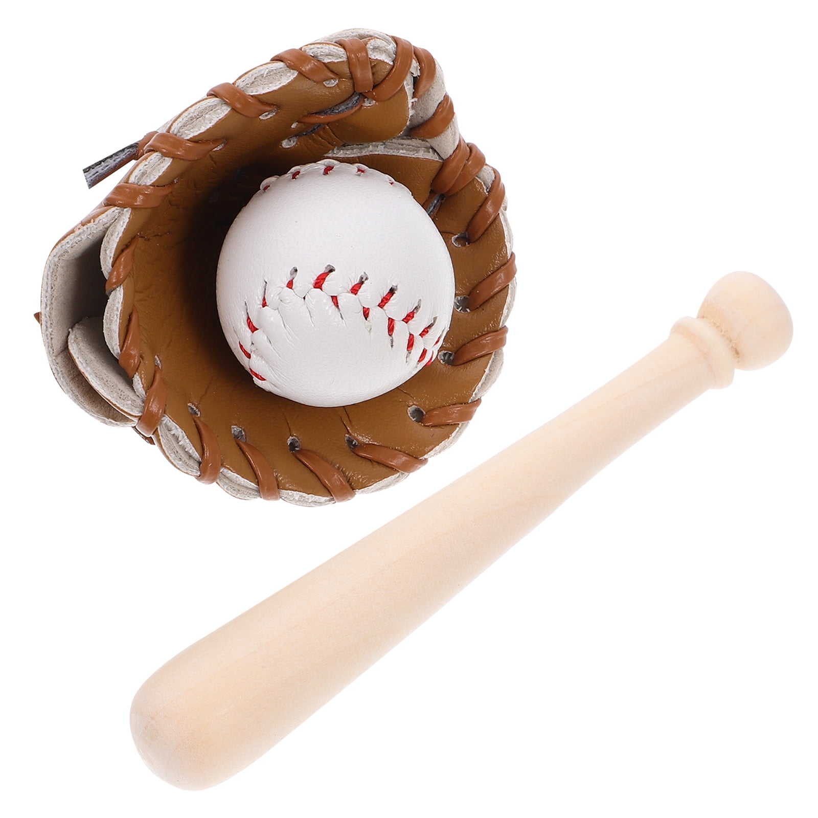 Chidian 1 Set of Mini Baseballs Dollhouse Baseball Miniature Baseball