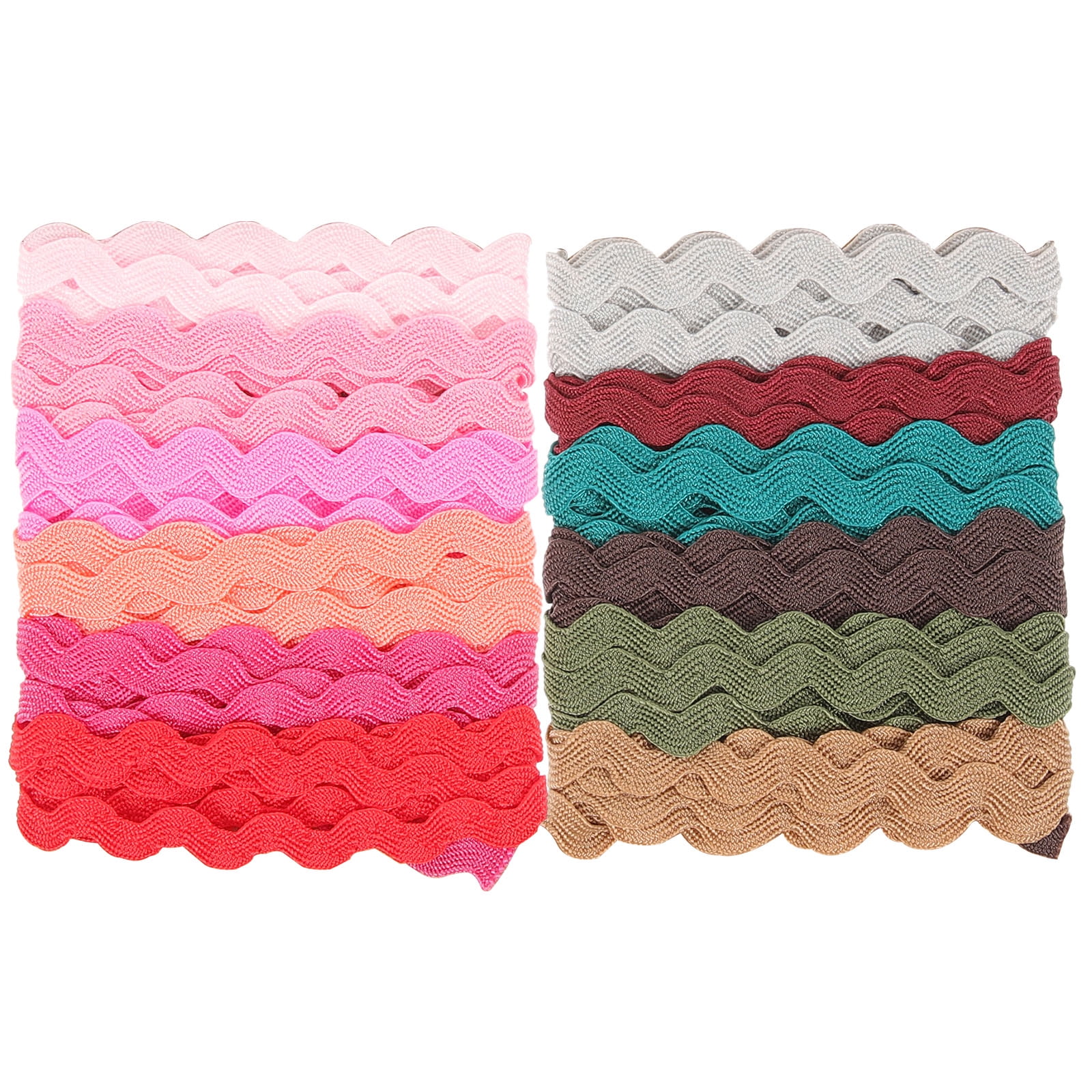 Chidian 2 Rolls Wave Bending Fringe Trim Ribbon Wavy Ribbons Wrapping ...
