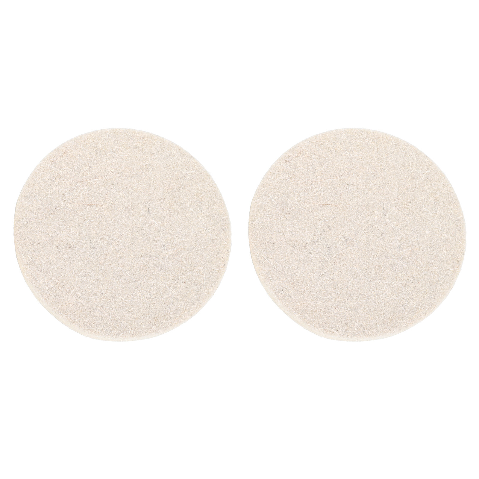 Chidian 2pcs Wool Wheel Polishing Disc Wool Flock Pad Grinding Buffing Wool Polisher Pad