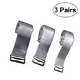 thumbnail image 1 of Chidian 3 Pairs of Adjustable Plastic Transparent Invisible Shoulder Bra Straps with Stainless Steel Buckles, 1 of 9