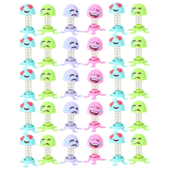 Chidian 30pcs Expression Spring Launchers Toys Bouncy Party Favors Birthday Party Supplies and Goodie Bag Fillers for Kids