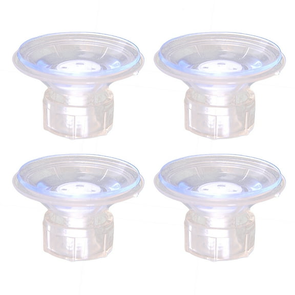 Chidian 4 Pcs Clear Plastic Suction Cup Sucker Pads with a Bolt Wall Hangers for Kitchen Office Bathroom
