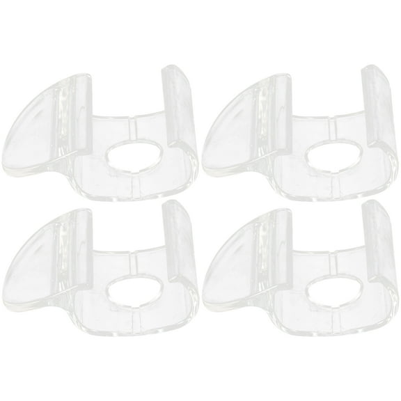 Chidian 4pcs Cordless Shade Handles Roller Window Shades Pulls Transparent Blind Handles